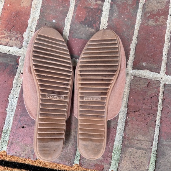 NAUTICA women’s Slides Size 8.5 Mules Tan comfortable casual easy slip on - Picture 4 of 8